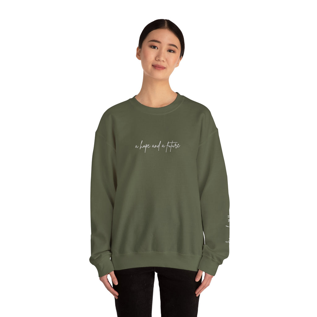 Jeremiah 29:11 Crewneck - White Lettering - 13 colors