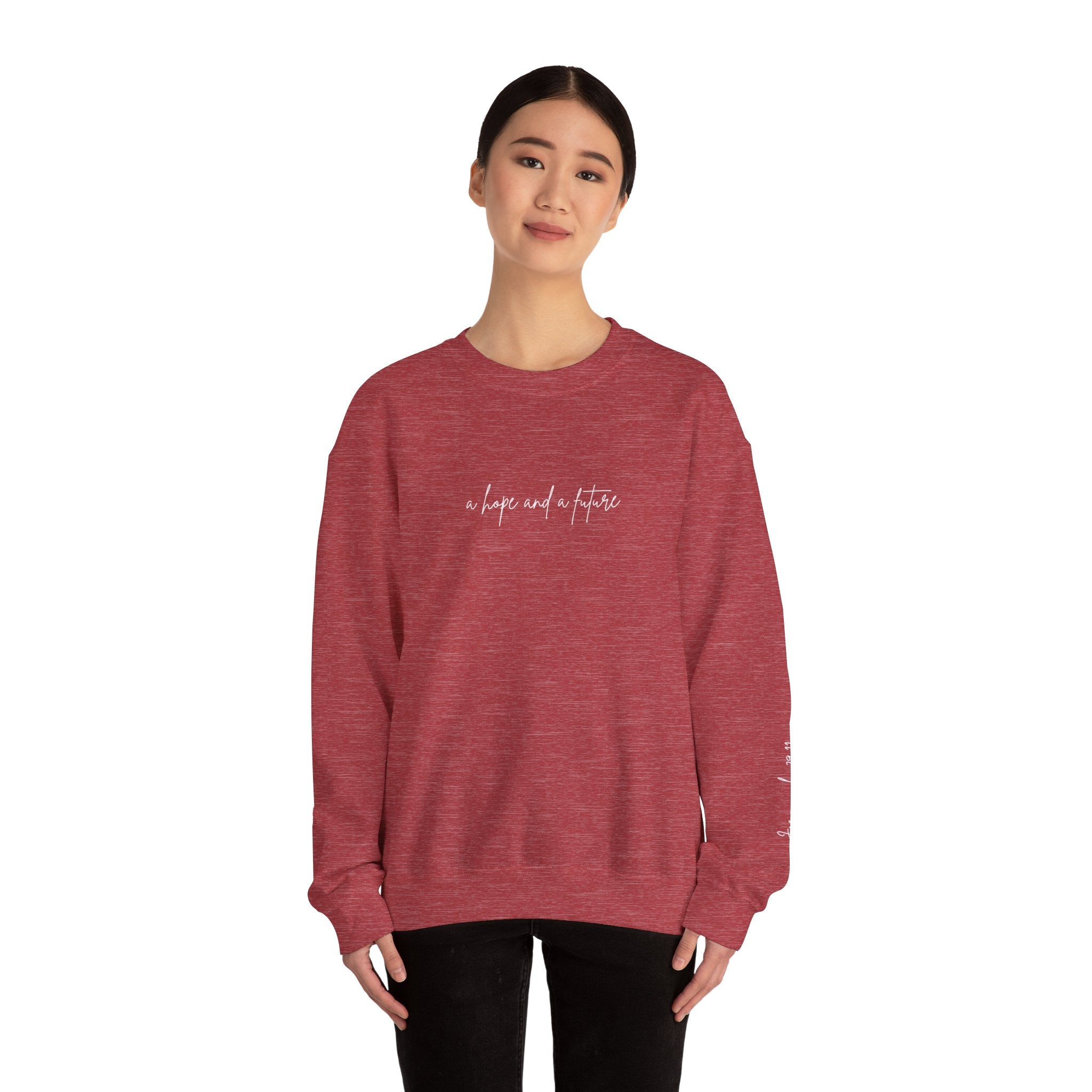 Jeremiah 29:11 Crewneck - White Lettering - 13 colors
