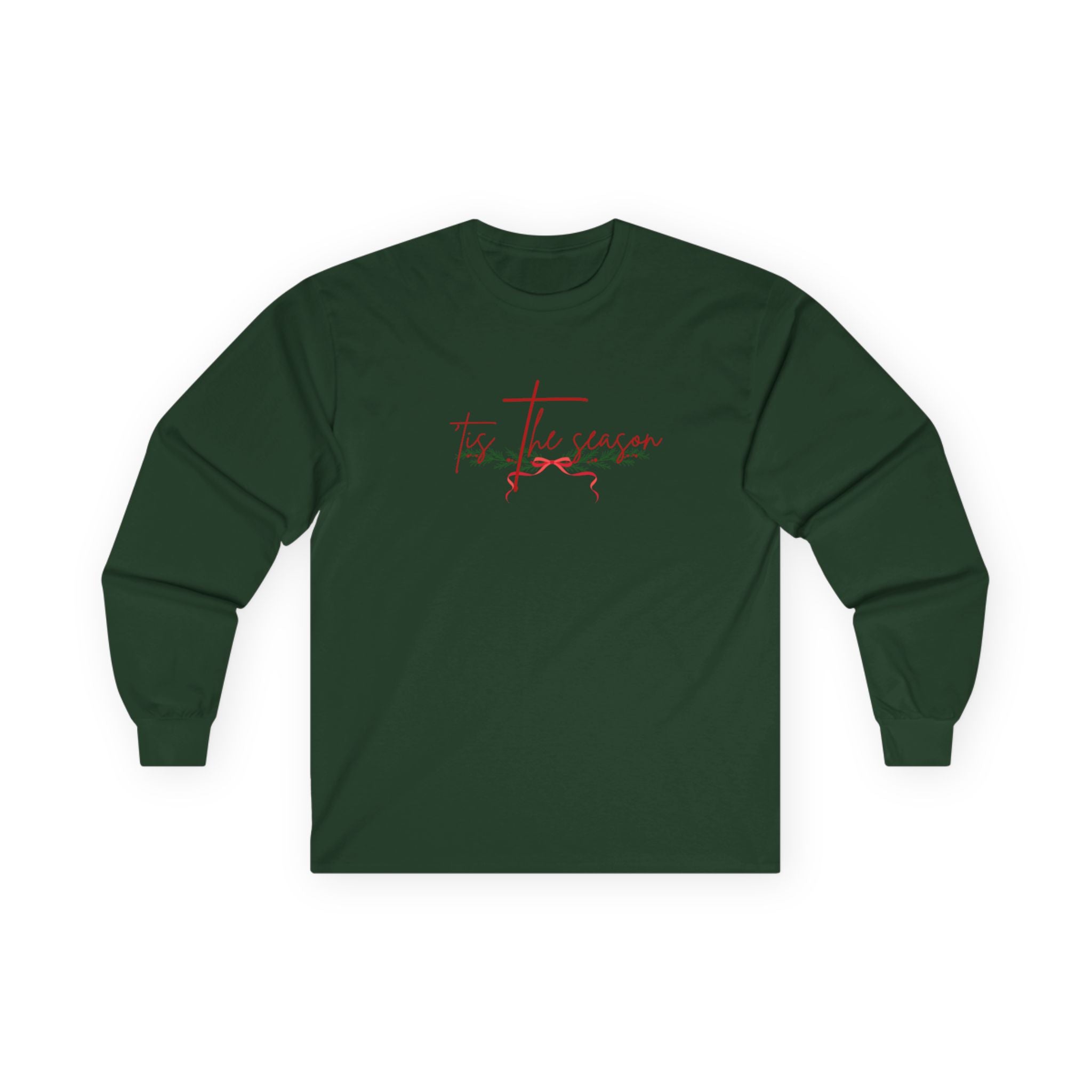 'Tis the Season Cotton Long Sleeve Tee - 8 colors