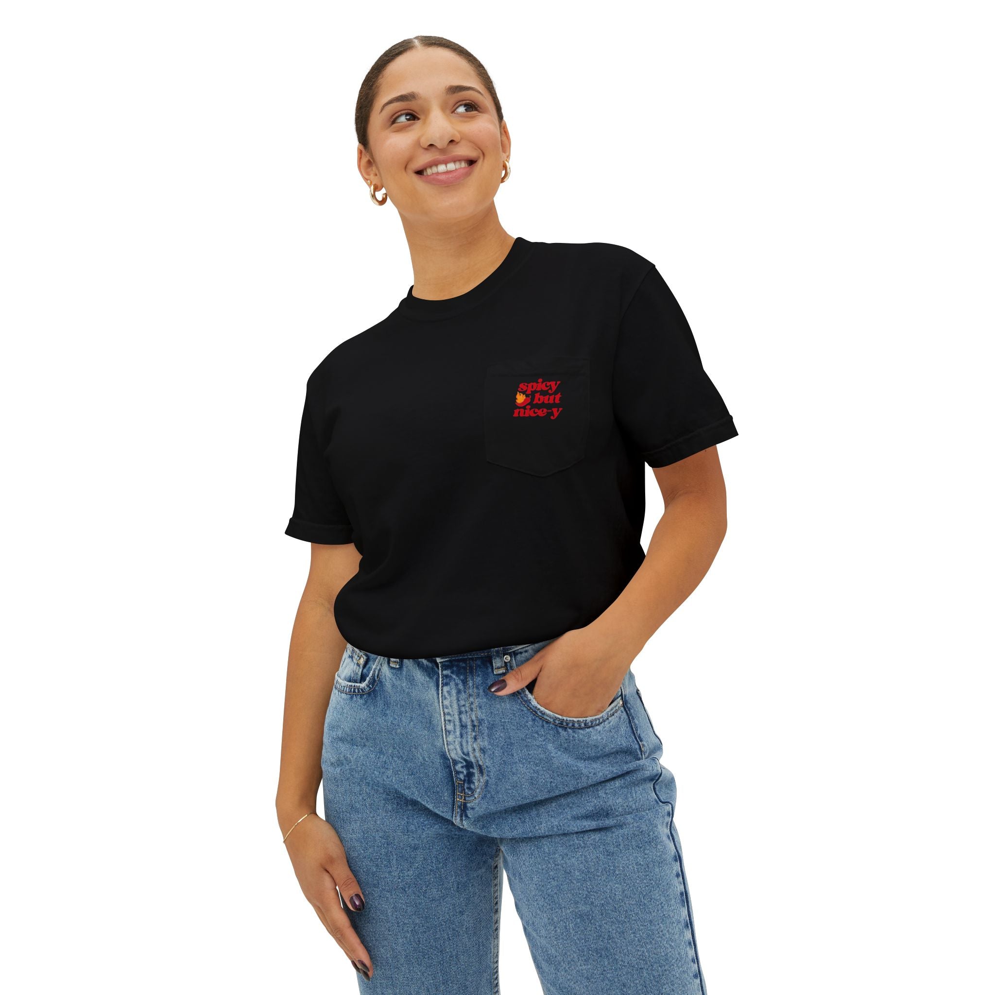 Spicy But Nice-y Unisex Pocket T-Shirt - 3 colors
