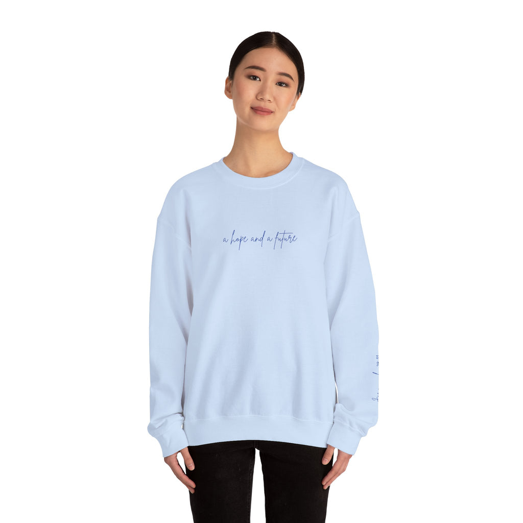Jeremiah 29:11 Crewneck - Blue Lettering - 8 colors