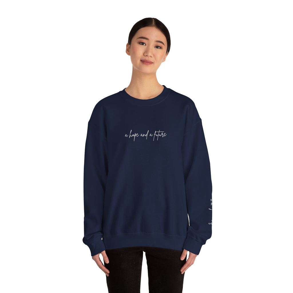 Jeremiah 29:11 Crewneck - White Lettering - 13 colors