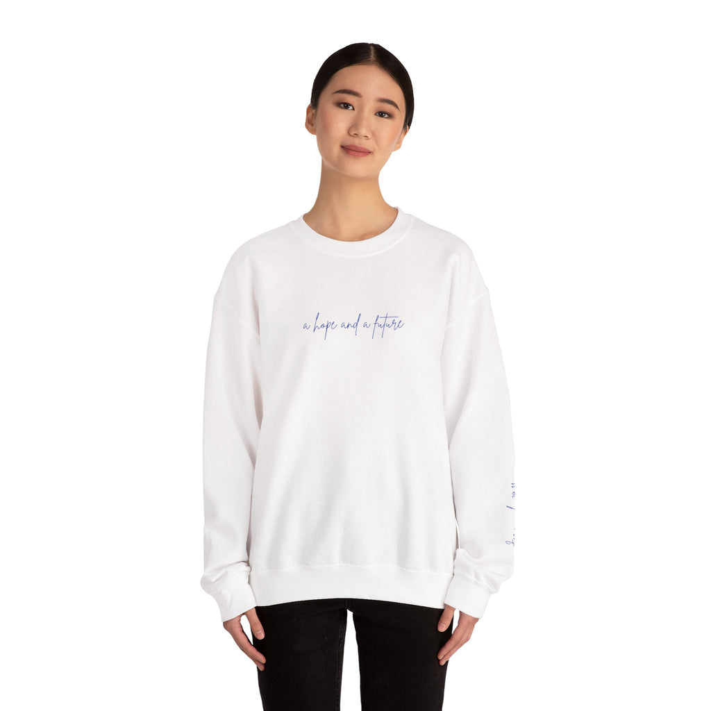 Jeremiah 29:11 Crewneck - Blue Lettering - 8 colors