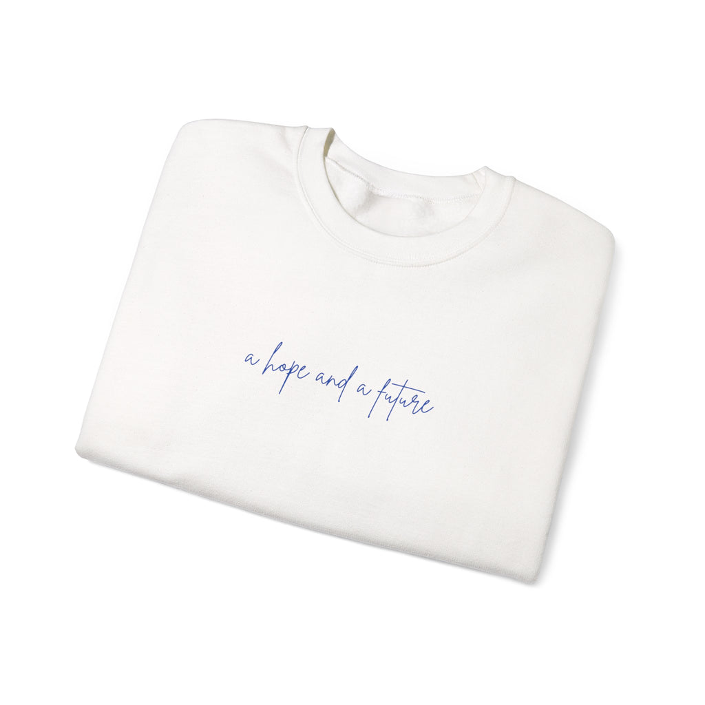 Jeremiah 29:11 Crewneck - Blue Lettering - 8 colors