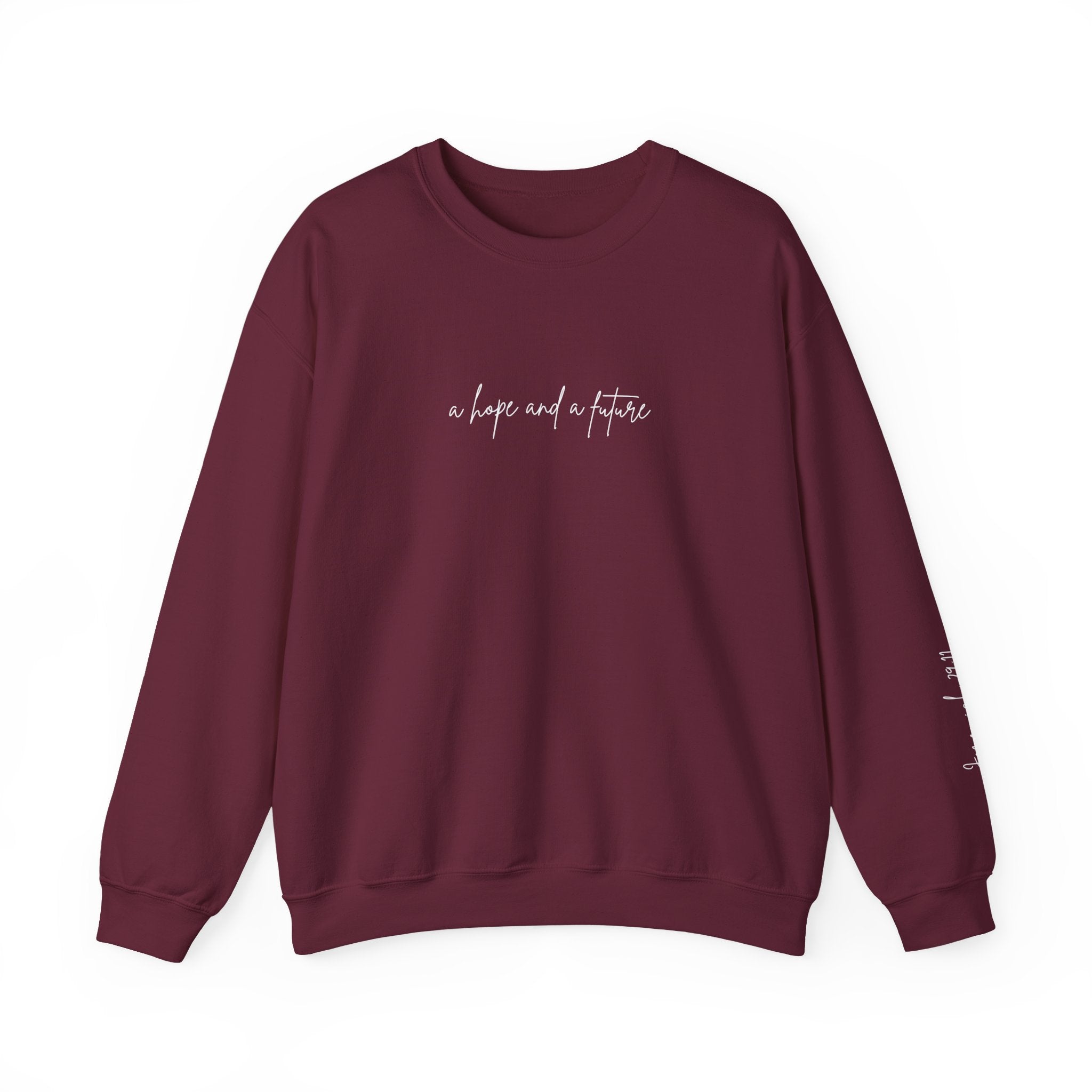 Jeremiah 29:11 Crewneck - White Lettering - 13 colors