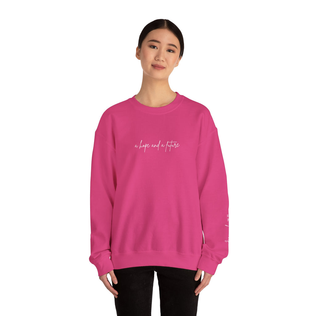 Jeremiah 29:11 Crewneck - White Lettering - 13 colors