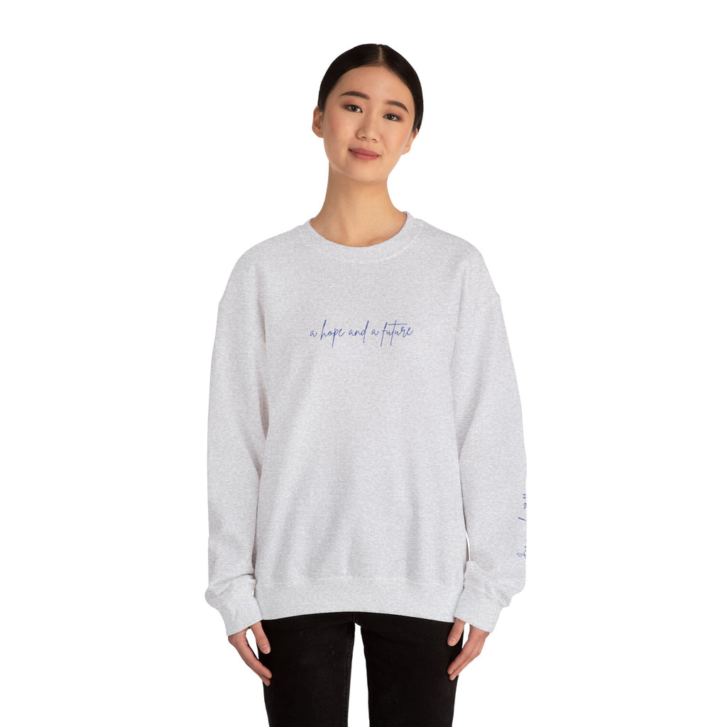 Jeremiah 29:11 Crewneck - Blue Lettering - 8 colors